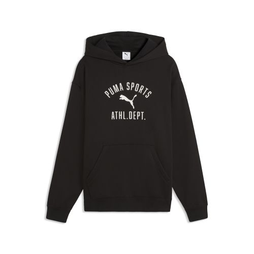 Felpa con cappuccio Varsity da uomo, Abbigliamento, Nero, S - PUMA - Modalova