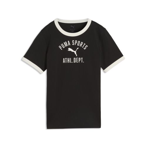 T-shirt Varsity dal taglio morbido per ragazzi, Accessori, Nero, 7-8Y - PUMA - Modalova