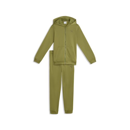 Tuta con cappuccio e zip integrale Scribble per ragazzi, Accessori, Verde, 7-8Y - PUMA - Modalova