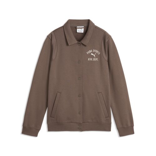 Chaqueta de chándal Varsity de forro polar juvenil, Ropa, Marrón, 7-8Y - PUMA - Modalova