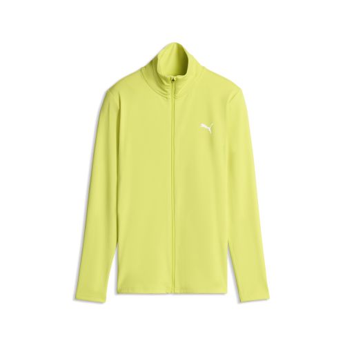 Giacca da training Essentials dalla vestibilità aderente con zip integrale da donna, Accessori, Verde, S - PUMA - Modalova