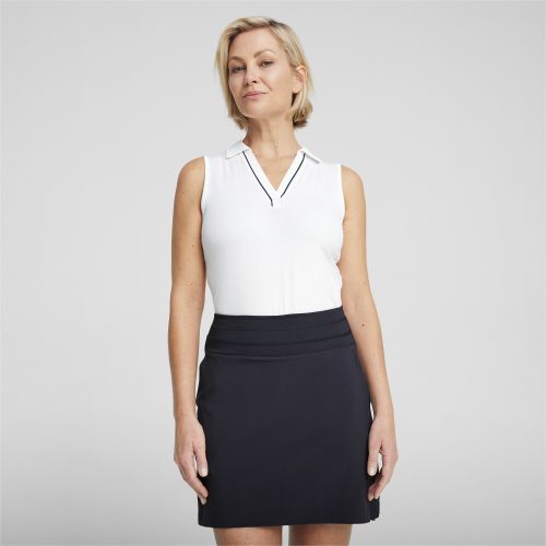 Polo de golf Cloudspun de canalé sin mangas para mujer, Ropa, Blanco, XXS - PUMA - Modalova