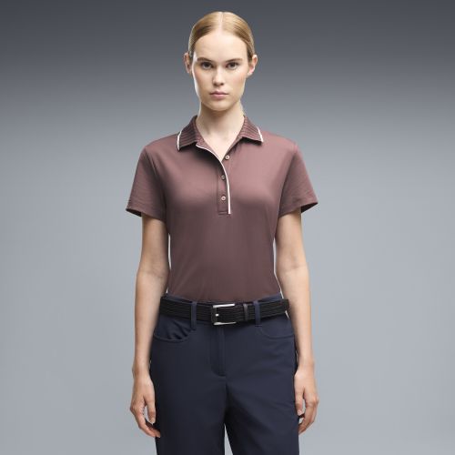 Polo da golf a maniche corte CLOUDSPUN Bridges da donna, Abbigliamento, Marrone, XS - PUMA - Modalova