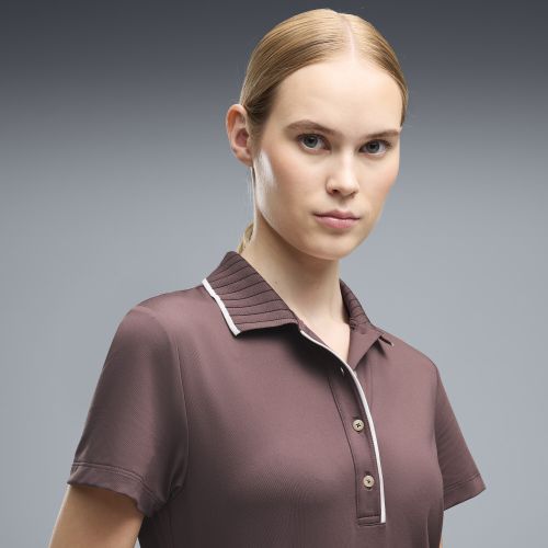 Polo da golf a maniche corte CLOUDSPUN Bridges da donna, Abbigliamento, Marrone, XS - PUMA - Modalova