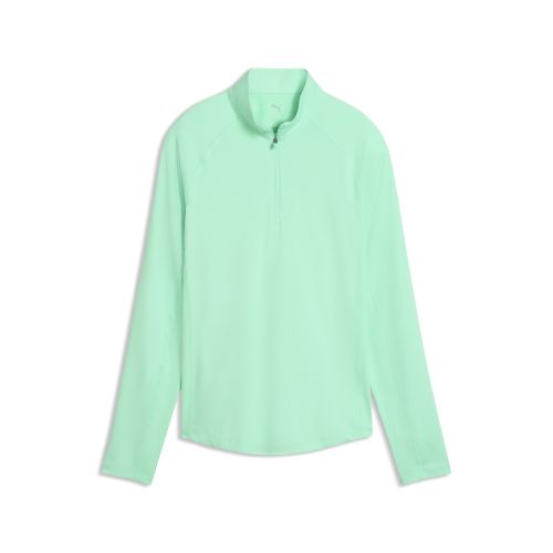 YOU-V Solid Quarter-Zip Golf Top Women in Green | Size Large - PUMA - Modalova