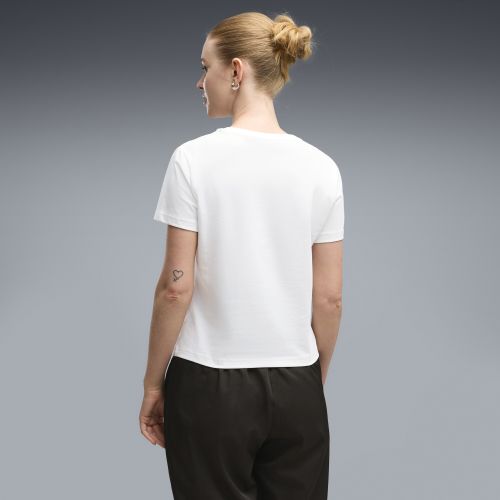 Camiseta Essentials Slim para mujer, Ropa, Blanco, XS - PUMA - Modalova