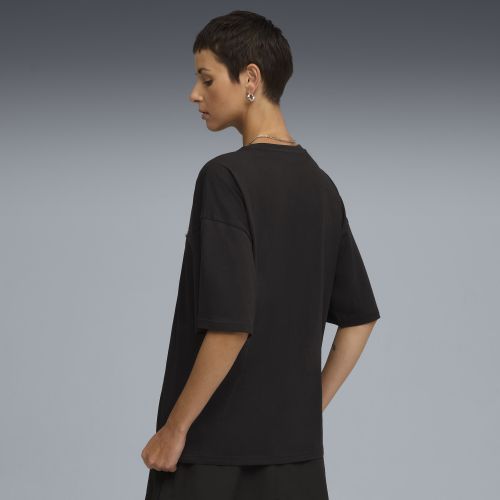 T-shirt oversize Wardrobe Essentials da donna, Abbigliamento, Nero, XS - PUMA - Modalova