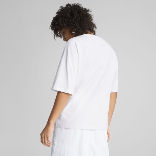 Camiseta holgada Wardrobe Essentials para mujer, Ropa, Blanco, L - PUMA - Modalova