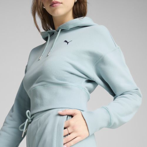 Sudadera estampada con capucha PREMIUM ESS Relaxed para mujer, Ropa, Verde, XXS - PUMA - Modalova