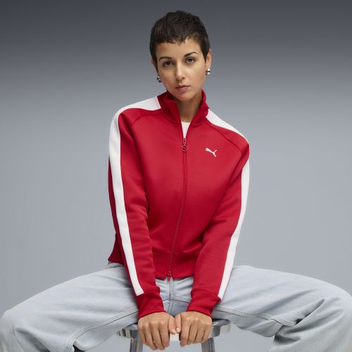 T7 ALWAYS ON Short Track Jacket Women in Red | Size Large - PUMA - Modalova
