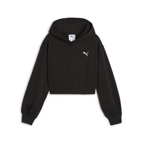 Felpa con cappuccio corta WARDROBE ESS per ragazzi, Accessori, Nero, 7-8Y - PUMA - Modalova