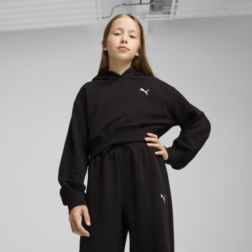 Felpa con cappuccio corta WARDROBE ESS per ragazzi, Accessori, Nero, 7-8Y - PUMA - Modalova