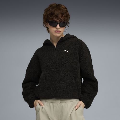 Sudadera con capucha extragrande Wardrobe Essentials Polar Fleece para mujer, Ropa, Negro, S - PUMA - Modalova