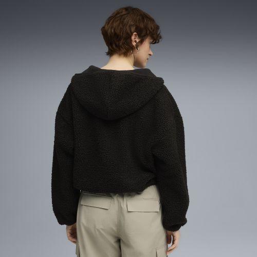 Sudadera con capucha extragrande Wardrobe Essentials Polar Fleece para mujer, Ropa, Negro, S - PUMA - Modalova