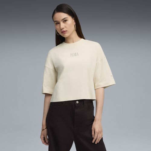 Camiseta estampada extragrande Premium Essentials para mujer, Ropa, Blanco, S - PUMA - Modalova