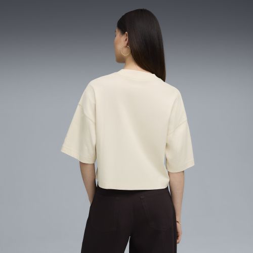 Camiseta estampada extragrande Premium Essentials para mujer, Ropa, Blanco, S - PUMA - Modalova
