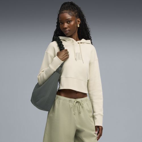Sudadera estampada con capucha Premium Essentials para mujer, Ropa, Blanco, S - PUMA - Modalova