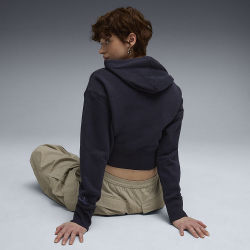 Sudadera estampada con capucha Premium Essentials para mujer, Ropa, Azul, S - PUMA - Modalova