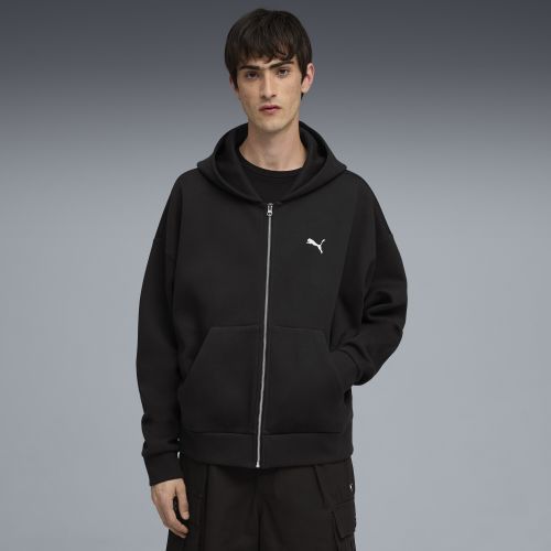 Felpa con cappuccio e zip Wardrobe Essentials da uomo, Accessori, Nero, S - PUMA - Modalova
