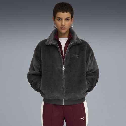 Chaqueta con forro polar suave Wardrobe Essentials para mujer, Ropa, Gris, XXS - PUMA - Modalova