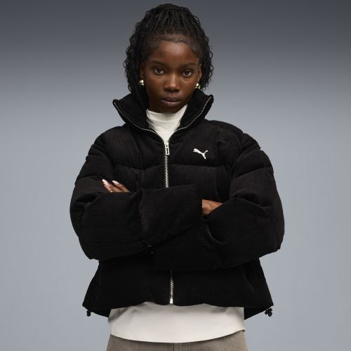 Chaqueta acolchada de pana Wardrobe Essentials para mujer, Ropa, Negro, XXS - PUMA - Modalova