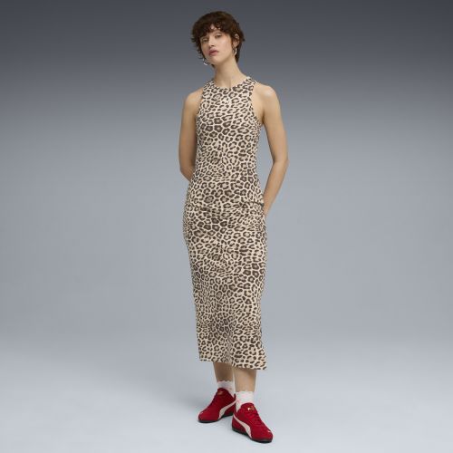 Vestido ajustado con estampado integral LEO LUXE para mujer, Ropa, Blanco, S - PUMA - Modalova
