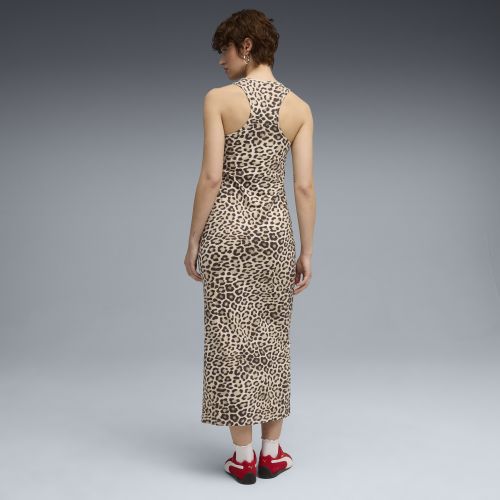 Vestido ajustado con estampado integral LEO LUXE para mujer, Ropa, Blanco, S - PUMA - Modalova