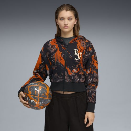 Felpa con cappuccio e zip LaFrancé HEEM da donna, Abbigliamento, Arancione, XS - PUMA - Modalova
