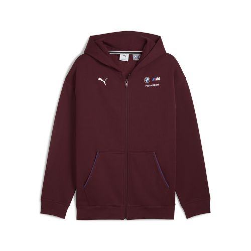 Giacca con cappuccio e zip BMW M Motorsport Essentials da uomo, Accessori, Rosso, S - PUMA - Modalova