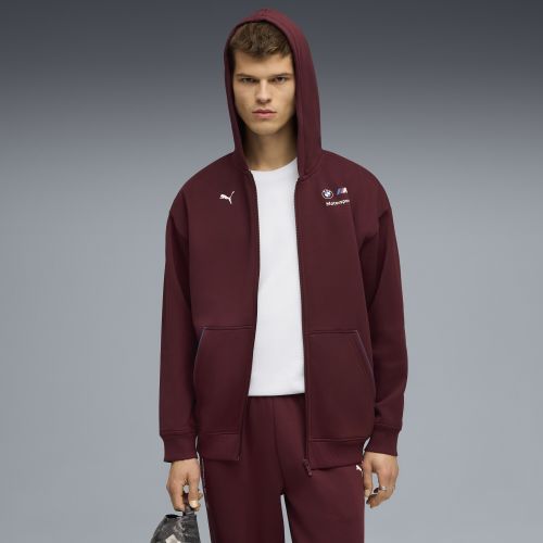 Giacca con cappuccio e zip BMW M Motorsport Essentials da uomo, Accessori, Rosso, S - PUMA - Modalova