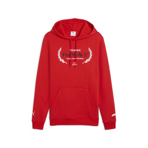 Felpa con cappuccio e logo F1® Essentials da uomo, Accessori, Rosso, XS - PUMA - Modalova