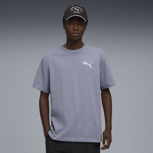 Camiseta Essentials Elevated de corte holgado con ícono Cat para hombre, Accesoiros, Gris, S - PUMA - Modalova