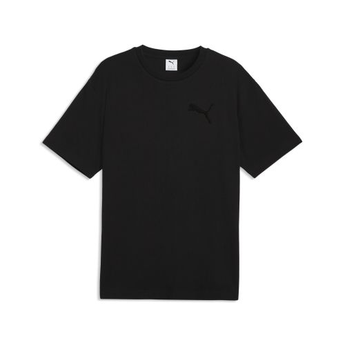 Camiseta Essentials Elevated de corte holgado con ícono Cat para hombre, Accesoiros, Negro, S - PUMA - Modalova