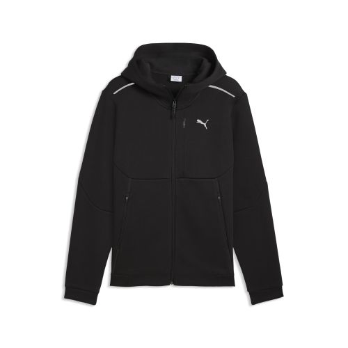Felpa con zip integrale e cappuccio TECH da uomo, Abbigliamento, Nero, S - PUMA - Modalova
