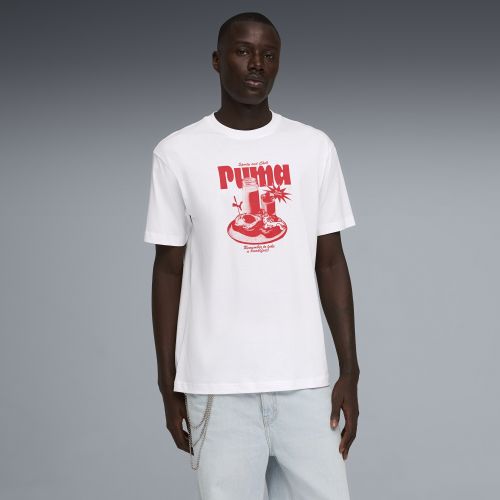 Camiseta holgada Graphic Breakfast estampada para hombre, Ropa, Blanco, S - PUMA - Modalova
