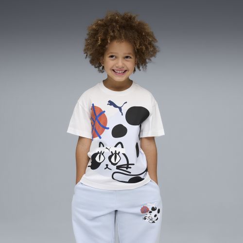 Camiseta holgada Sporty Cats estampada para niños, Accesoiros, Blanco, 2-3Y - PUMA - Modalova