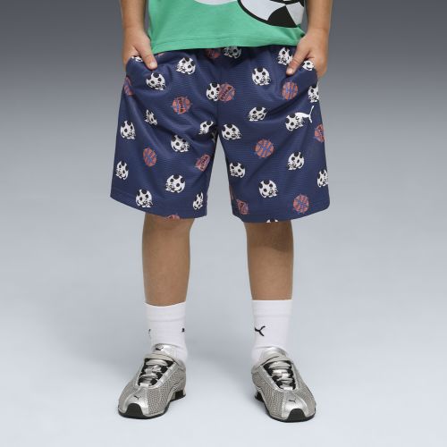 Shorts holgados Sporty Cats estampados para niños, Accesoiros, Azul, 2-3Y - PUMA - Modalova