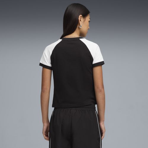 T-shirt FUTURE..ARCHIVE Ringer da donna, Abbigliamento, Nero, XS - PUMA - Modalova
