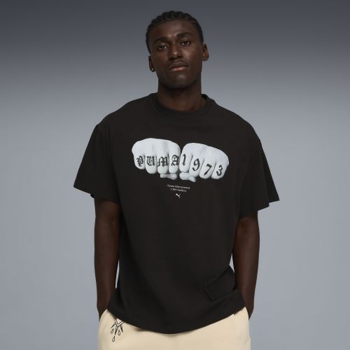 T-shirt da basket oversize Swish N' Ink I da uomo, Accessori, Nero, XS - PUMA - Modalova