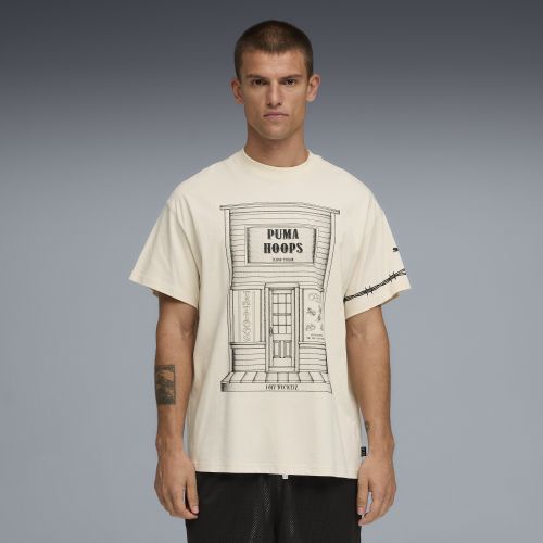 T-shirt da basket oversize Swish N' Ink II da uomo, Accessori, Bianco, XS - PUMA - Modalova