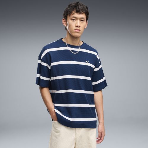 Select Essentials Waffle T-Shirt Men in Blue | Size Large - PUMA - Modalova