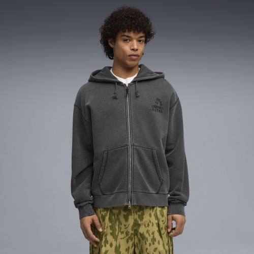 Felpa con cappuccio e zip .NOW da uomo, Abbigliamento, Grigio, S - PUMA - Modalova
