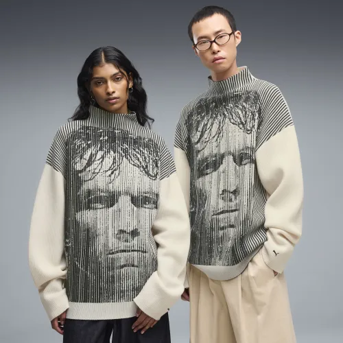 KING Knit Crew Sweater Unisex in White | Size Large - PUMA - Modalova