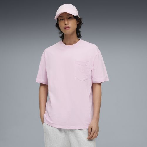 Select Essentials Pocket T-Shirt Men in Pink | Size Large - PUMA - Modalova
