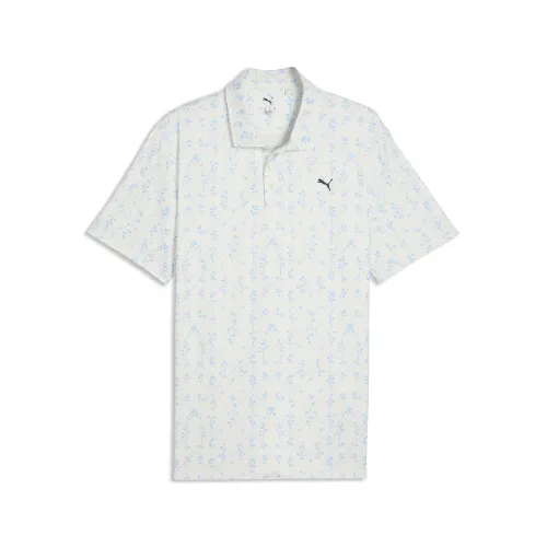 CLOUDSPUN Argyle Bloom Golf Polo Men in White (/) | Size Medium - PUMA - Modalova