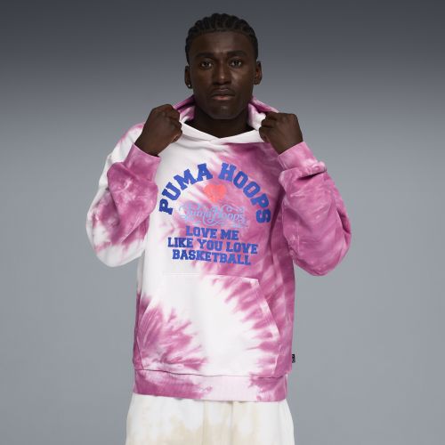 Felpa con cappuccio da basket What The Fun da uomo, Accessori, Rosa, XS - PUMA - Modalova