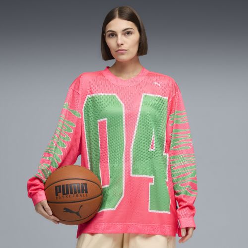 Maglia a maniche lunghe oversize Flau'jae da donna, Accessori, Rosa, S - PUMA - Modalova