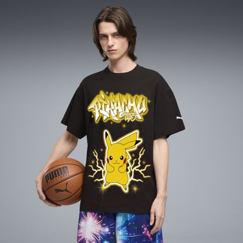 X POKÉMON Pikachu Oversized T-Shirt Herren, Kleidung, Schwarz, XS - PUMA - Modalova