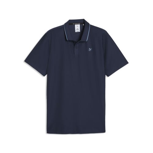 X REIGNING CHAMP Jacquard Golf Polo Men in Blue () | Size Medium - PUMA - Modalova