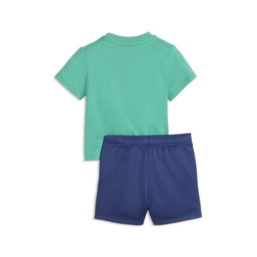 Set T-shirt e shorts Sporty Cats per bimbi ai primi passi, Accessori, Verde, 4-6M - PUMA - Modalova